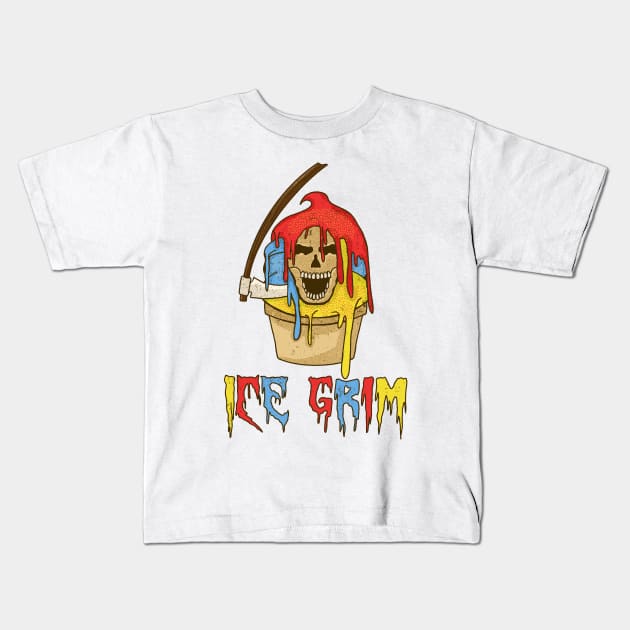 Ice Grim Kids T-Shirt by feringrh